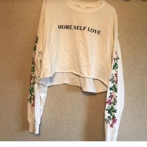 More self love crop top